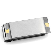 Load image into Gallery viewer, TK2069 - Two-Tone IP Gold (Ion Plating) Stainless Steel Money clip with No Stone