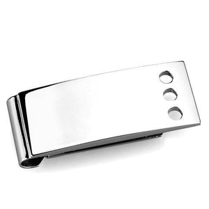 TK2072 - High polished (no plating) Stainless Steel Money clip with No Stone