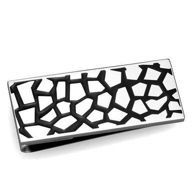TK2091 - High polished (no plating) Stainless Steel Money clip with No Stone