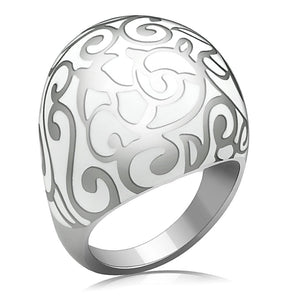 TK215 - High polished (no plating) Stainless Steel Ring with No Stone