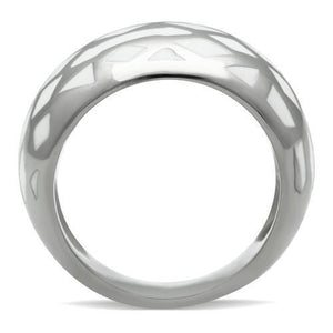 TK216 - High polished (no plating) Stainless Steel Ring with No Stone