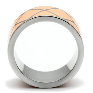 TK218 - High polished (no plating) Stainless Steel Ring with No Stone