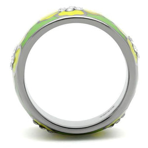 TK221 - High polished (no plating) Stainless Steel Ring with No Stone
