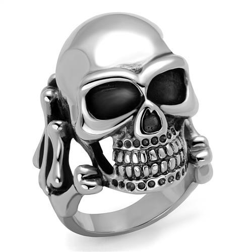 TK2246 - High polished (no plating) Stainless Steel Ring with No Stone