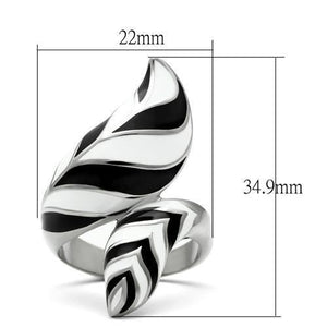 TK227 - High polished (no plating) Stainless Steel Ring with No Stone