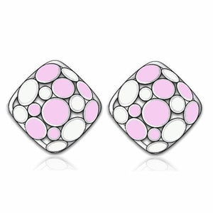 TK239 - High polished (no plating) Stainless Steel Earrings with No Stone