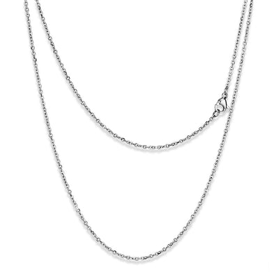 TK2422 - High polished (no plating) Stainless Steel Chain with No Stone