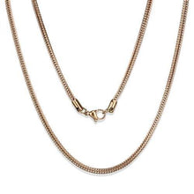 Load image into Gallery viewer, TK2430R - IP Rose Gold(Ion Plating) Stainless Steel Chain with No Stone
