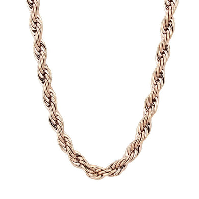 TK2434R - IP Rose Gold(Ion Plating) Stainless Steel Chain with No Stone
