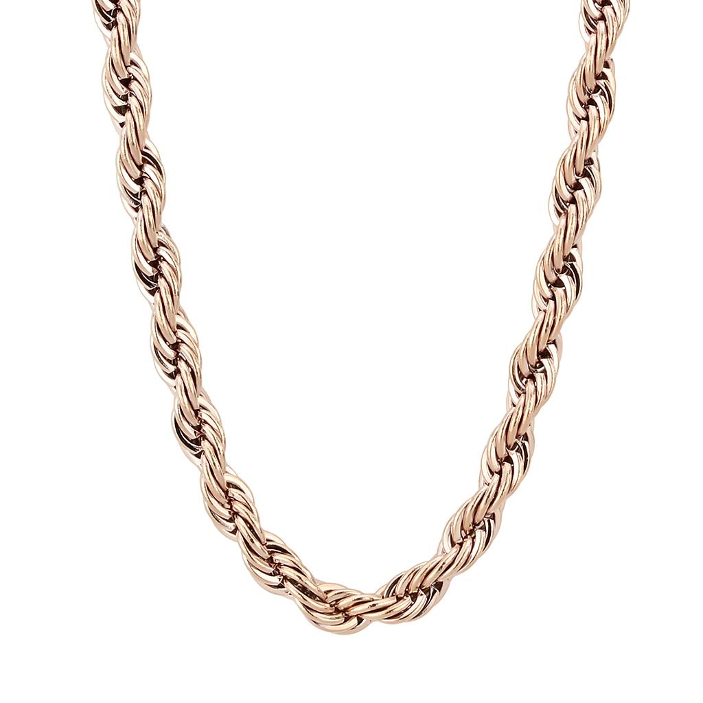 TK2434R - IP Rose Gold(Ion Plating) Stainless Steel Chain with No Stone