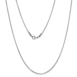 TK2436 - High polished (no plating) Stainless Steel Chain with No Stone