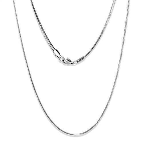 TK2441 - High polished (no plating) Stainless Steel Chain with No Stone