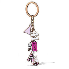 Load image into Gallery viewer, TK2717 - IP Coffee light Stainless Steel Key Ring with Epoxy  in Multi Color