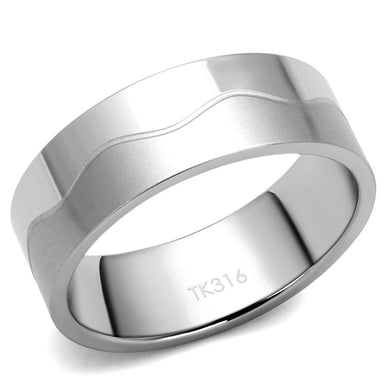 TK2918 - High polished (no plating) Stainless Steel Ring with No Stone