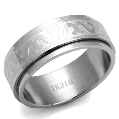 TK2941 - High polished (no plating) Stainless Steel Ring with No Stone