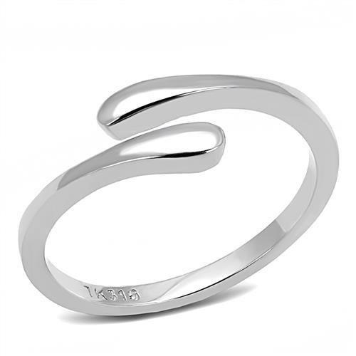 TK3029 - High polished (no plating) Stainless Steel Ring with No Stone