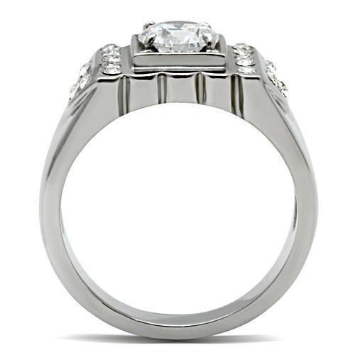 TK315 - High polished (no plating) Stainless Steel Ring with