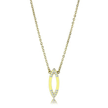 Load image into Gallery viewer, TK3285 - IP Gold(Ion Plating) Stainless Steel Necklace with Top Grade Crystal  in Clear