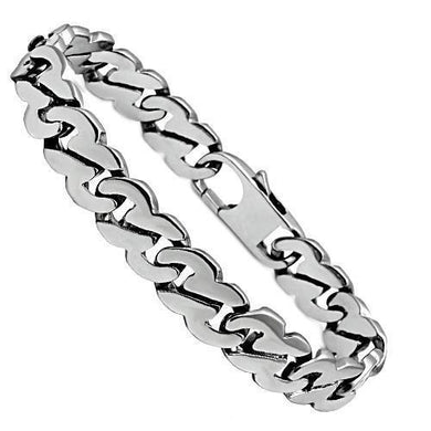 TK345 High polished (no plating) Stainless Steel Bracelet with No Stone in No Stone