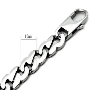 TK345 High polished (no plating) Stainless Steel Bracelet with No Stone in No Stone