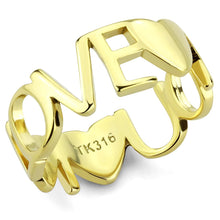 Load image into Gallery viewer, TK3637 - IP Gold(Ion Plating) Stainless Steel Ring with No Stone
