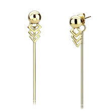 Load image into Gallery viewer, TK3650 - IP Gold(Ion Plating) Stainless Steel Earrings with No Stone