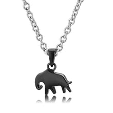 Load image into Gallery viewer, TK3666 - Two-Tone IP Black (Ion Plating) Stainless Steel Chain Pendant with No Stone