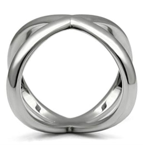 TK395 - High polished (no plating) Stainless Steel Ring with No Stone
