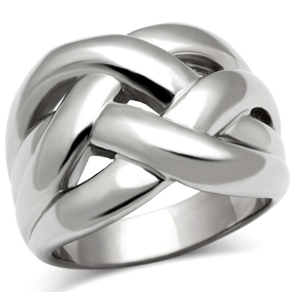 TK396 - High polished (no plating) Stainless Steel Ring with No Stone