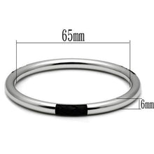 Load image into Gallery viewer, TK404 - High polished (no plating) Stainless Steel Bangle with No Stone