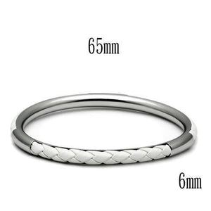 TK405 - High polished (no plating) Stainless Steel Bangle with No Stone