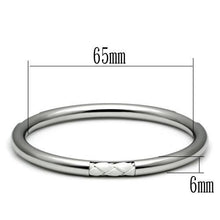 Load image into Gallery viewer, TK407 - High polished (no plating) Stainless Steel Bangle with No Stone
