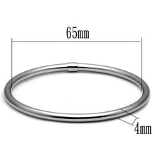 Load image into Gallery viewer, TK409 - High polished (no plating) Stainless Steel Bangle with No Stone