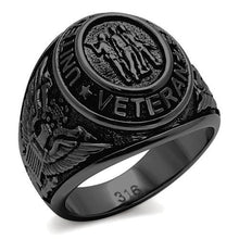Load image into Gallery viewer, TK414704J - IP Black(Ion Plating) Stainless Steel Ring with Epoxy  in Jet