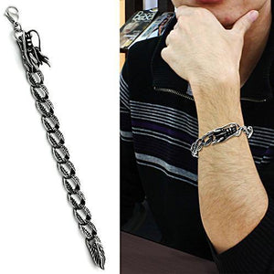 TK441 - High polished (no plating) Stainless Steel Bracelet with No Stone