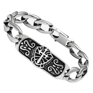 TK452 - High polished (no plating) Stainless Steel Bracelet with No Stone