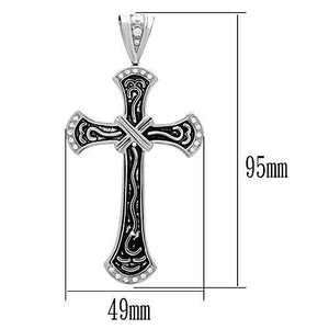 TK456 - High polished (no plating) Stainless Steel Chain Pendant with No Stone