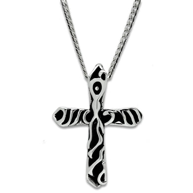 TK460 - High polished (no plating) Stainless Steel Chain Pendant with No Stone