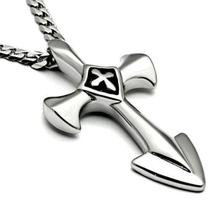 TK462 - High polished (no plating) Stainless Steel Chain Pendant with No Stone
