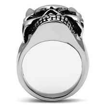 Load image into Gallery viewer, TK465 - High polished (no plating) Stainless Steel Ring with AAA Grade CZ  in Clear