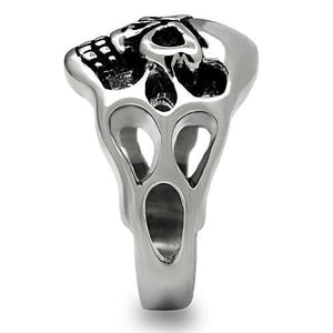 TK468 - High polished (no plating) Stainless Steel Ring with No Stone