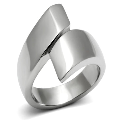 TK516 - High polished (no plating) Stainless Steel Ring with No Stone