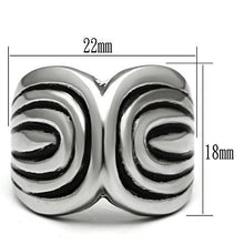 Load image into Gallery viewer, TK521 - High polished (no plating) Stainless Steel Ring with No Stone