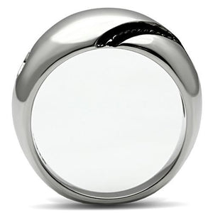 TK524 - High polished (no plating) Stainless Steel Ring with No Stone