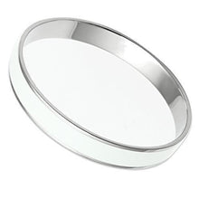 Load image into Gallery viewer, TK536 - High polished (no plating) Stainless Steel Bangle with Epoxy  in White