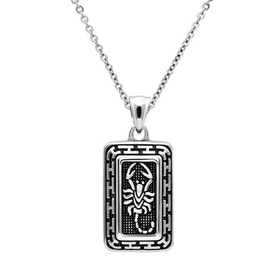 TK546 - High polished (no plating) Stainless Steel Chain Pendant with No Stone