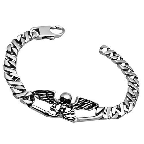 TK572 - High polished (no plating) Stainless Steel Bracelet with No Stone