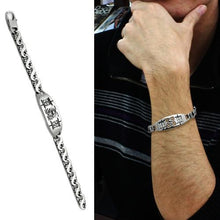 Load image into Gallery viewer, TK574 - High polished (no plating) Stainless Steel Bracelet with AAA Grade CZ  in Clear