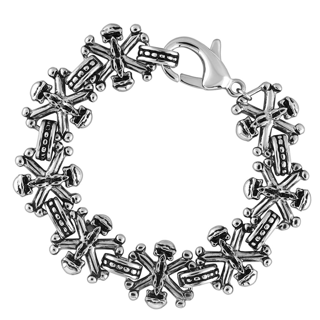 TK576 - High polished (no plating) Stainless Steel Bracelet with No Stone