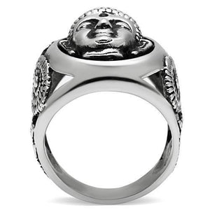 TK582 - High polished (no plating) Stainless Steel Ring with No Stone